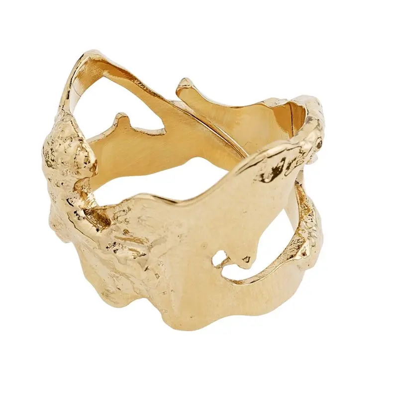 Pilgrim - Compass Ring - Gold 1
