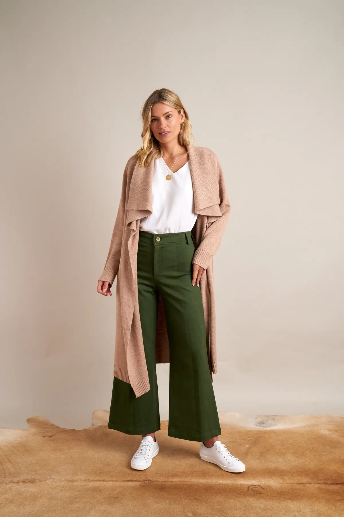 Gysette - Daci Oversized Cardigan - Oatmeal 1
