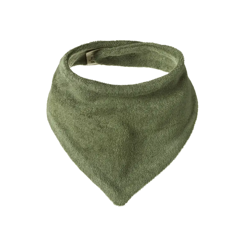 Nature Baby - Terry Triangle Bib - Nettle 1