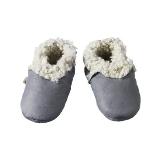 Nature Baby - Lambskin Booties - Grey 1