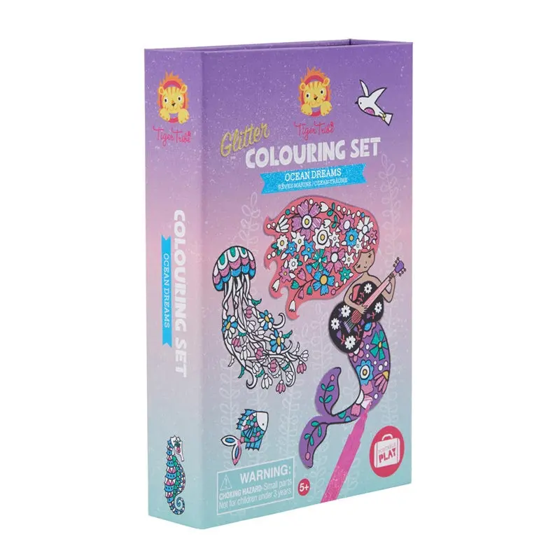 Tiger Tribe - Glitter Colouring Ocean Dreams 1