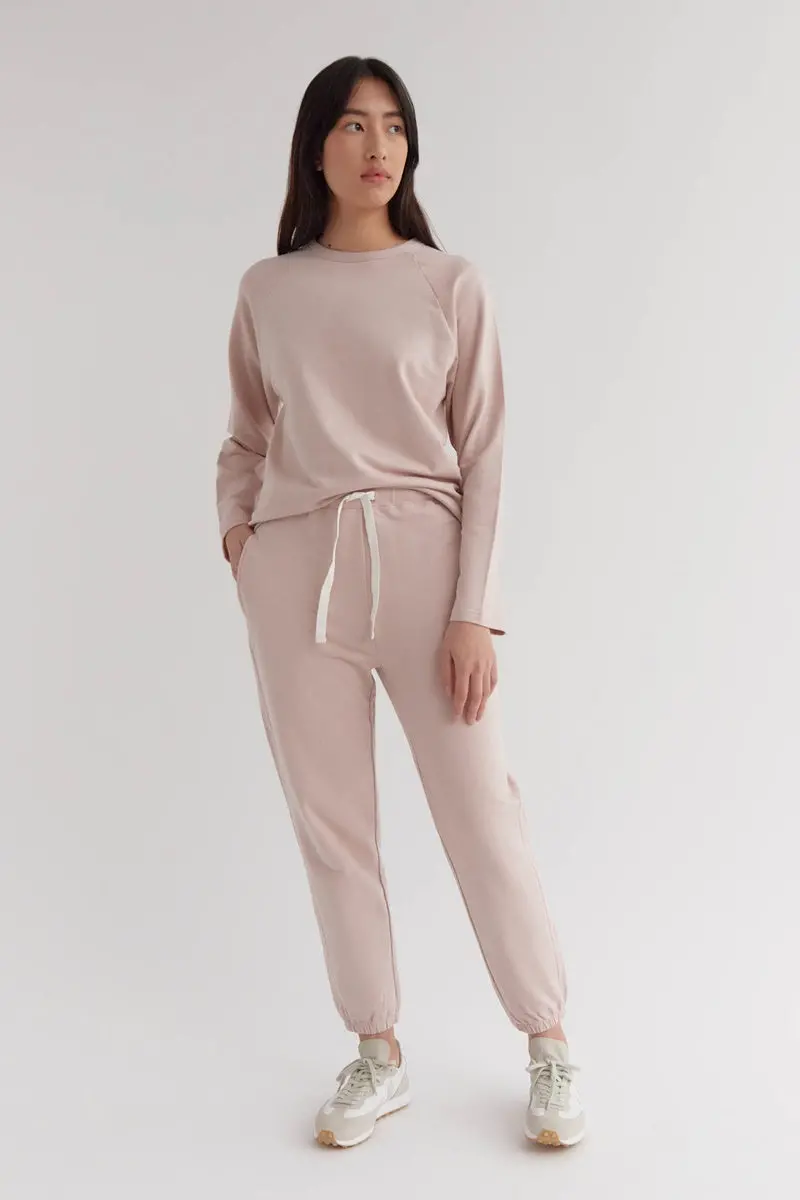 Assembly Label - Kin Fleece Top - Pink Clay 1