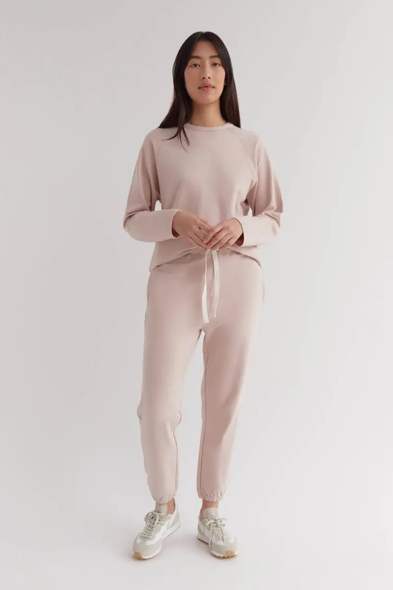 Assembly Label - Kin Fleece Trackpant - Pink Clay 2