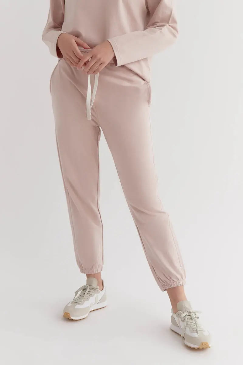 Assembly Label - Kin Fleece Trackpant - Pink Clay 3