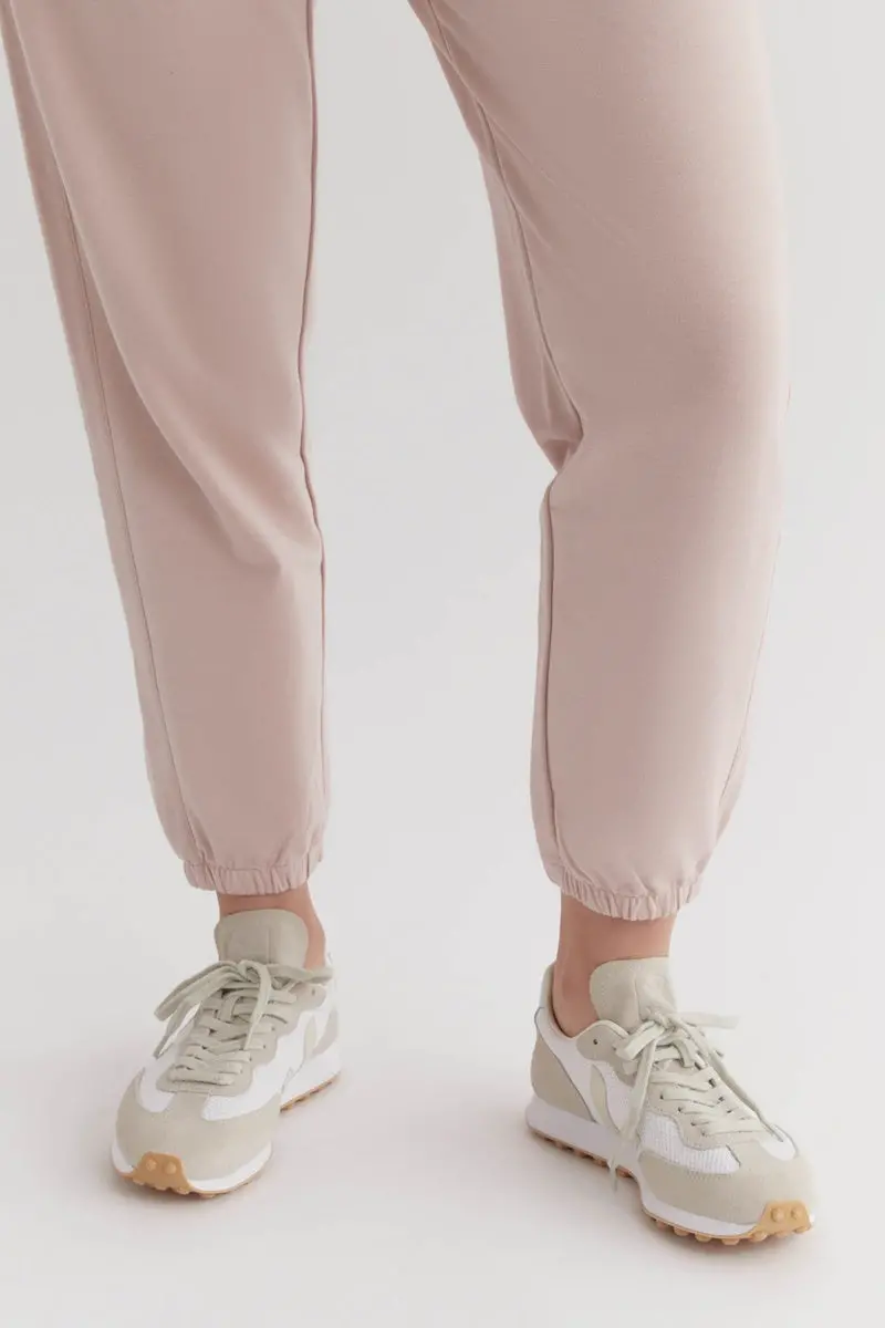 Assembly Label - Kin Fleece Trackpant - Pink Clay 4