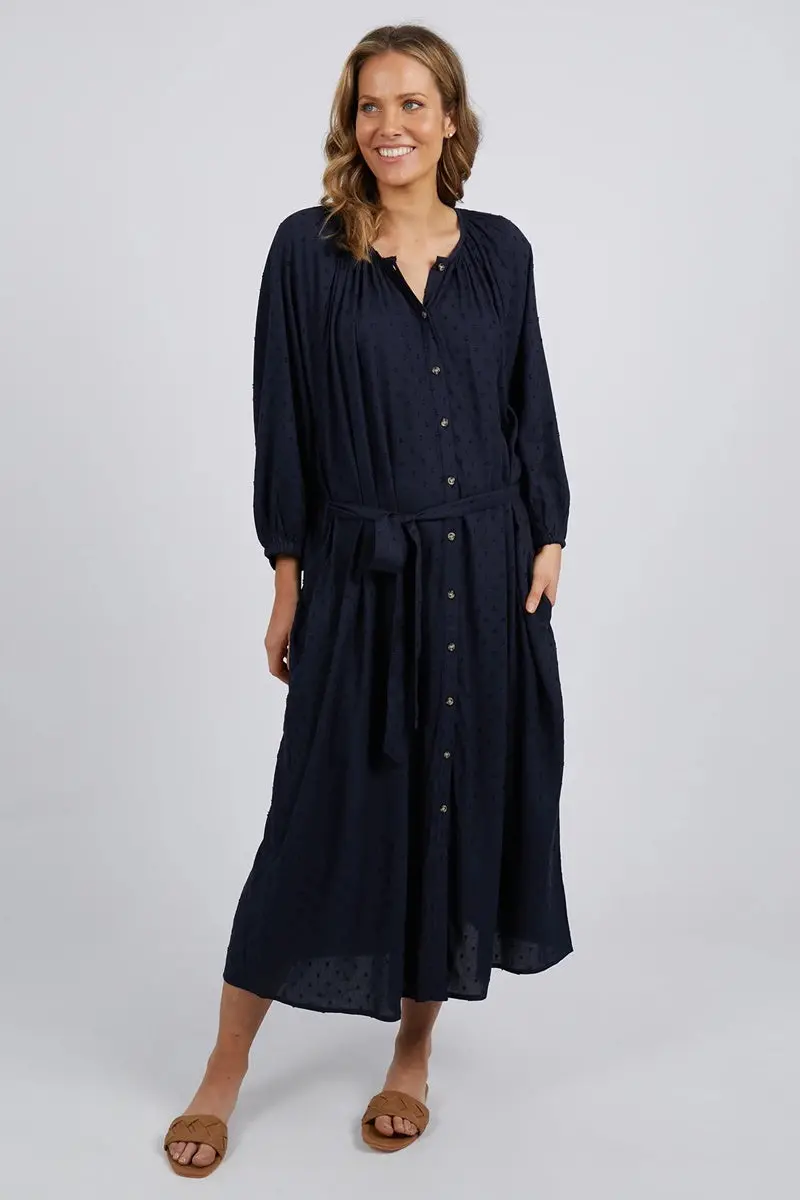 Elm - Orla Midi Dress - Navy 1