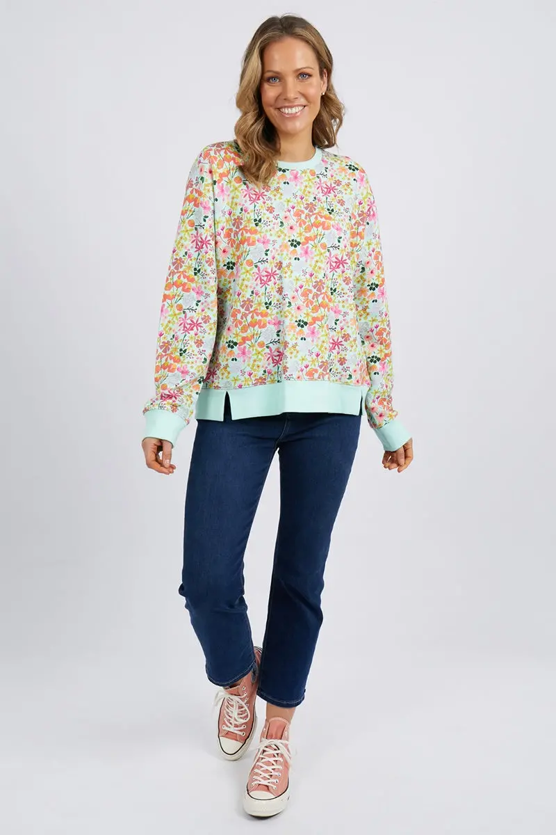 Elm - Laura Crew - Opal Blue Floral 1