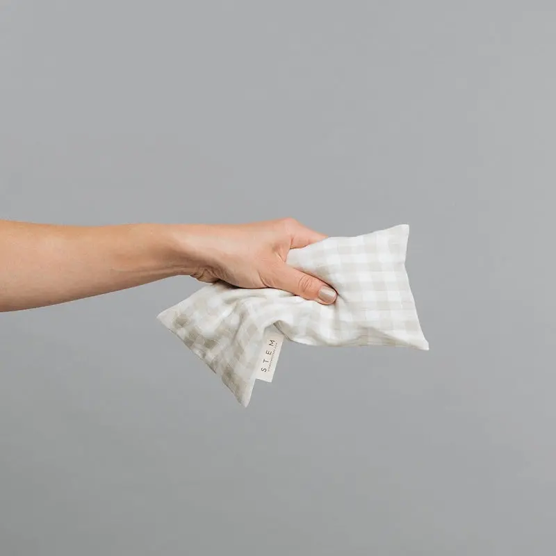 Stem - Lavender + Chamomile Eye Pillow - Gingham 1