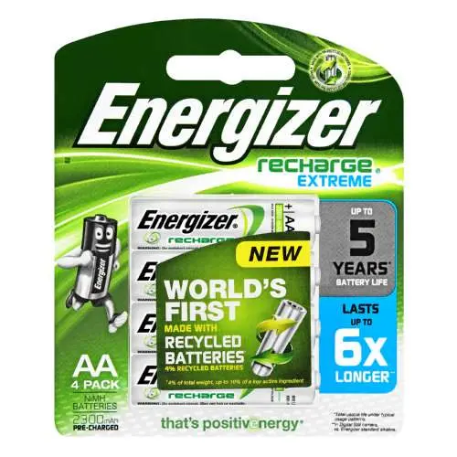Energizer Recharge Extreme Batteries : Aa - 4 Pack - 2300 Mah 1