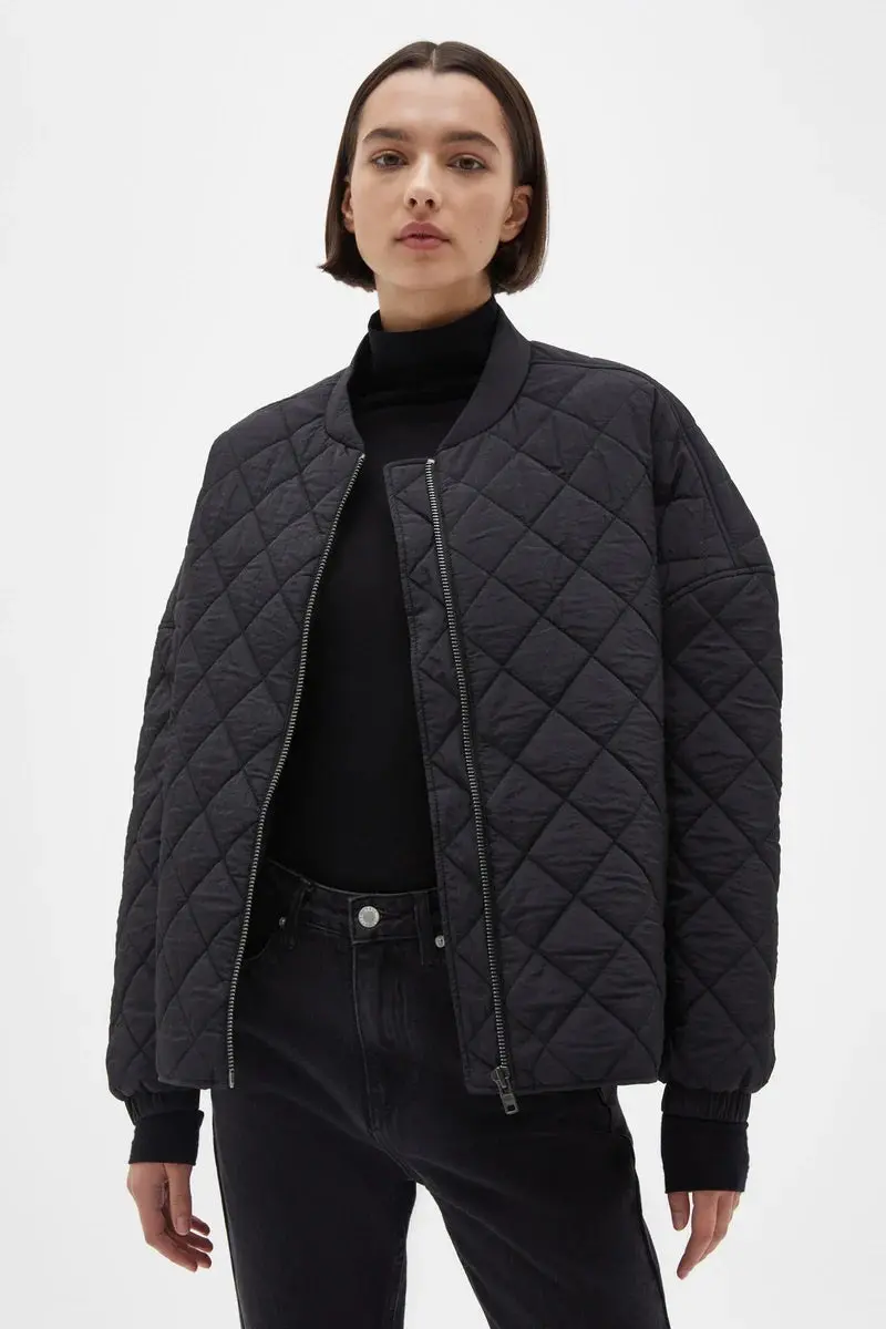 Assembly Label - Willa Quilted Jacket - Black 1