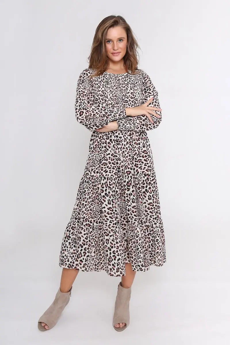 Leoni - Phoenix Dress - White Leopard 1