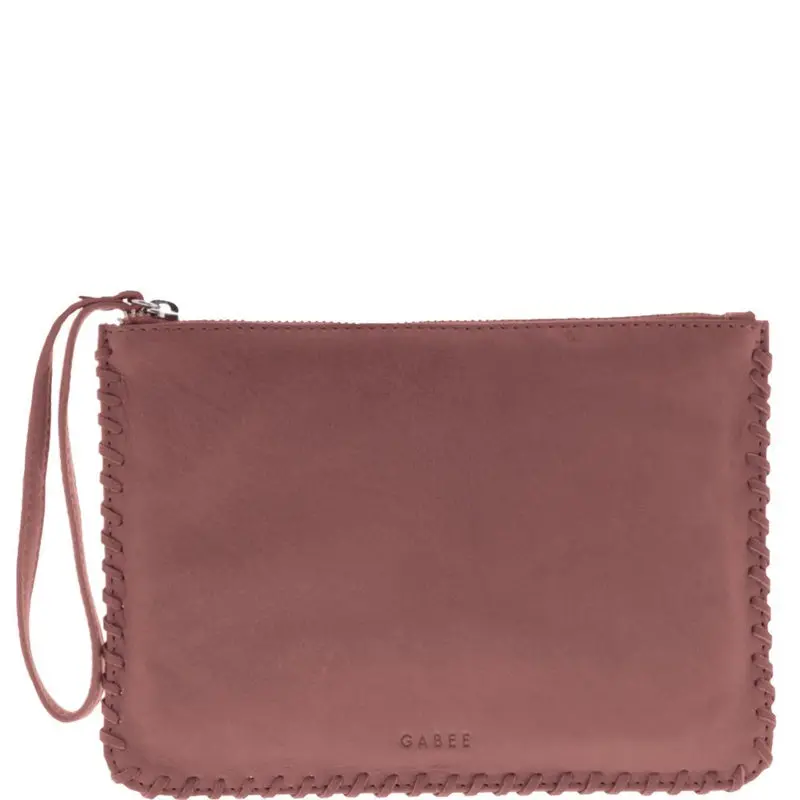 Gabee - Staten Soft Leather Whipstitch Wristlet 2