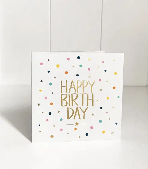 Just Smitten Mini Gift Card - Confetti Birthday 1