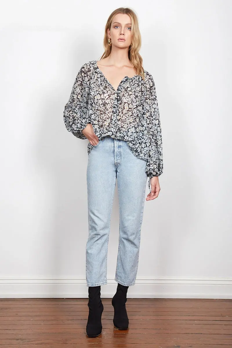 Wish - Transcend Blouse - Black Floral 1