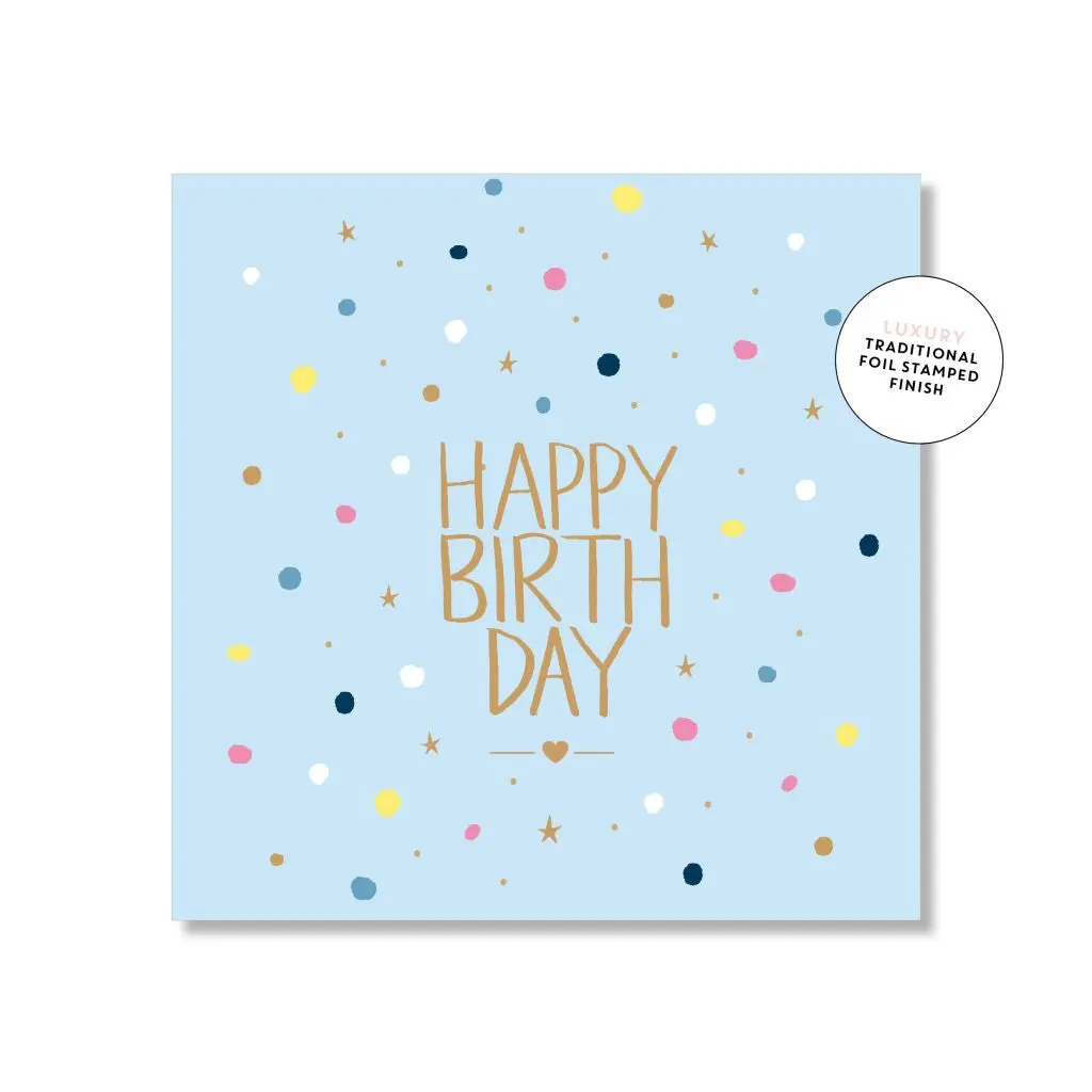 Just Smitten Mini Gift Card - Minty Confetti Birthday 1