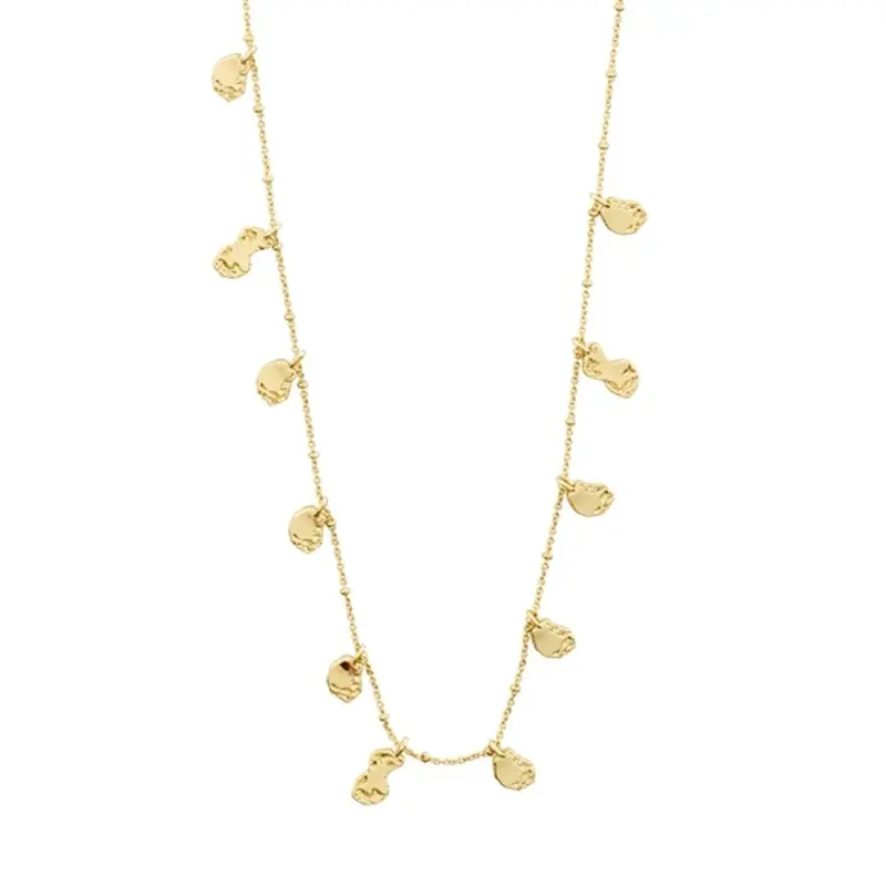Pilgrim - Thankful Coin Pendant Necklace - Gold Plated 1