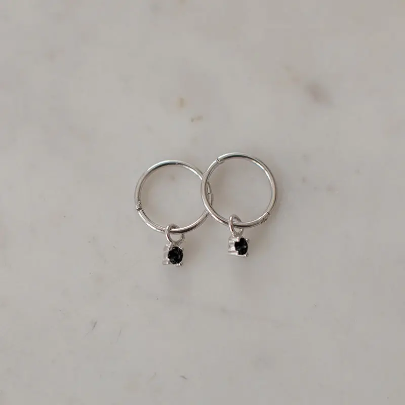 Sophie - Mini Rock Sleepers - Silver/Black 1