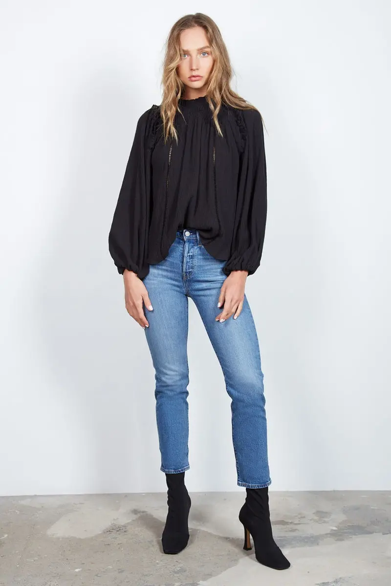 Wish - Adeline Blouse - Black 1