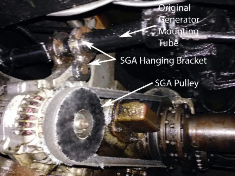 Alternator Hanging And Tensioning Device For Nippondenso Alternator 1