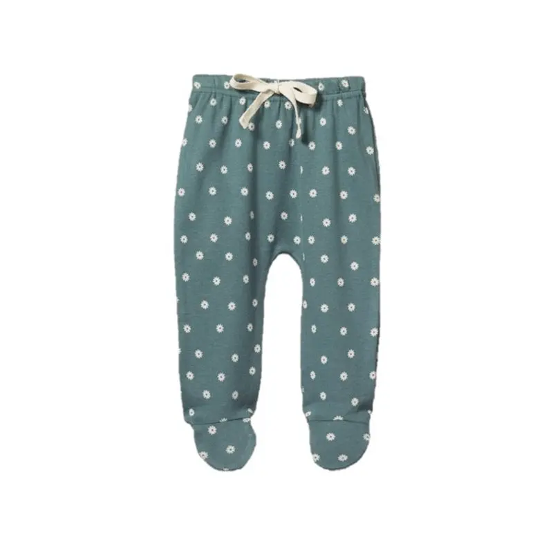 Nature Baby - Footed Rompers - Chamomile Print 1