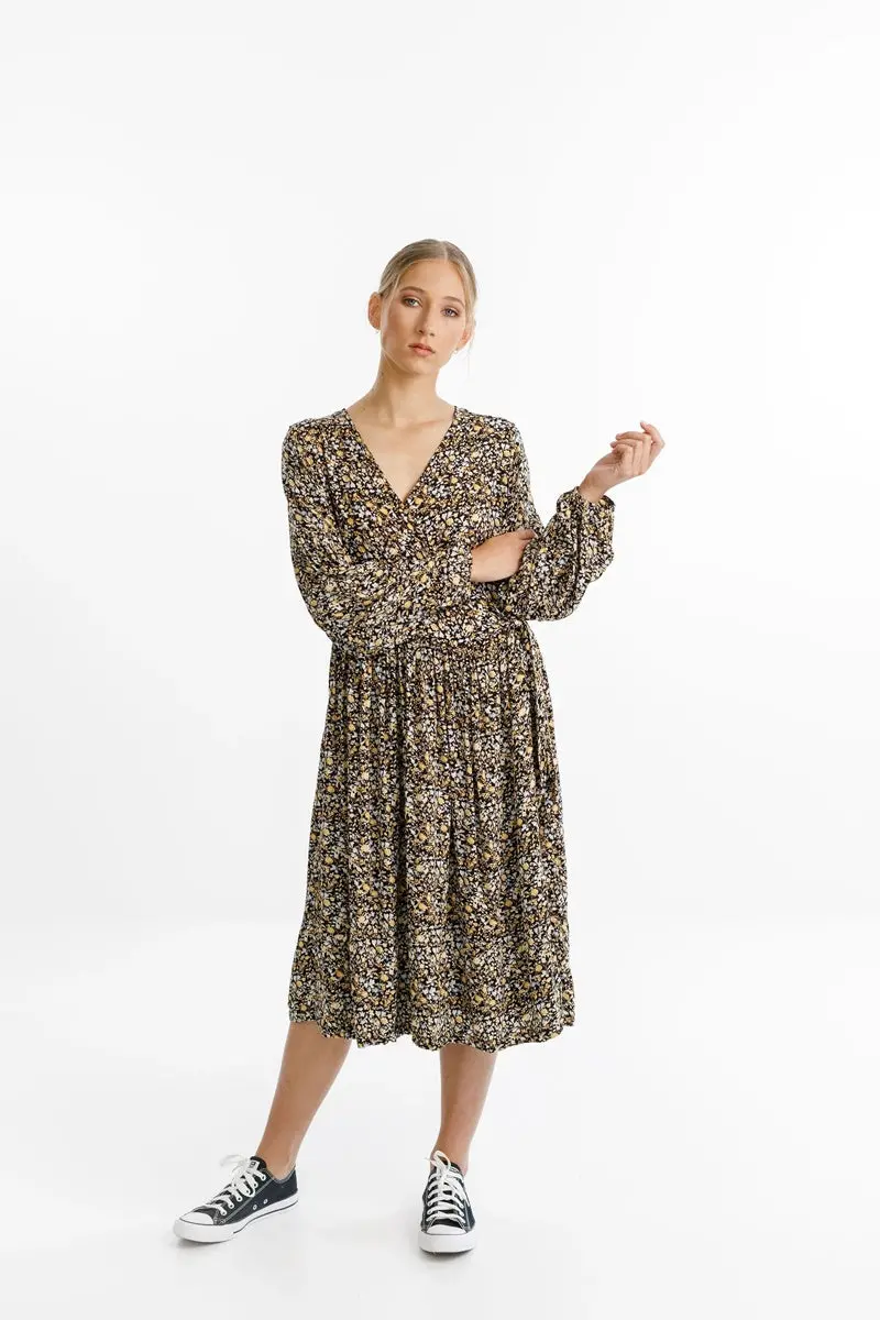Thing Thing - Wrapped Up Dress - Autumn Leaf 1