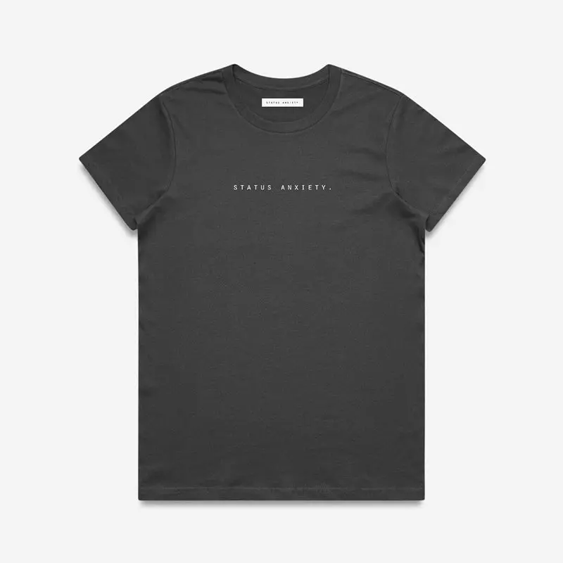 Status Anxiety - Think It Over Tee - Coal 1