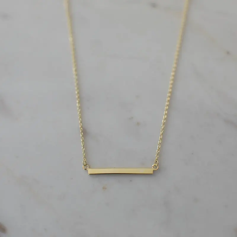 Sophie - Mini Bar Necklace - Gold 1