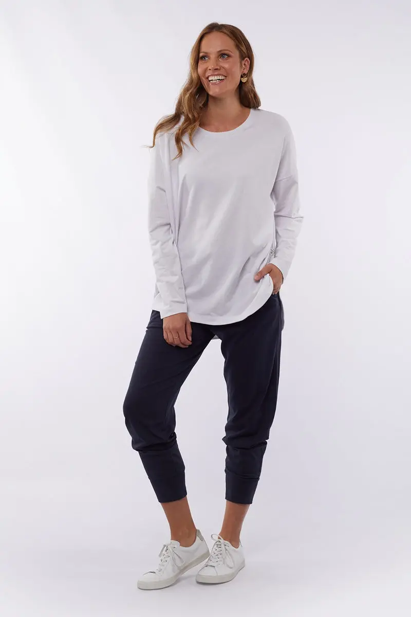 Elm - Society Long Sleeve Tee - White 1