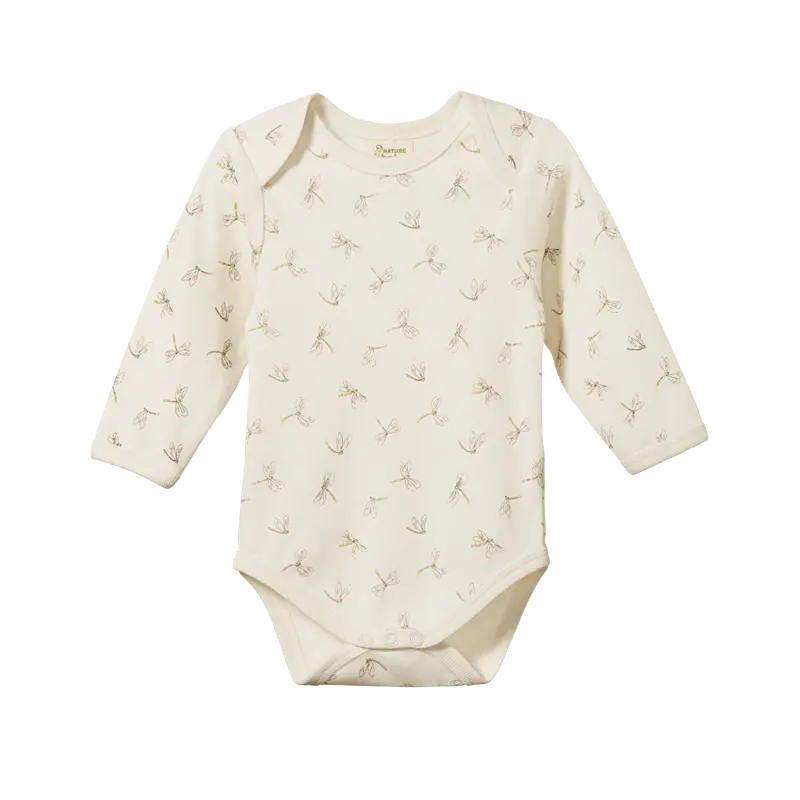 Nature Baby - Long Sleeve Body Suit - Dragonfly Print 1