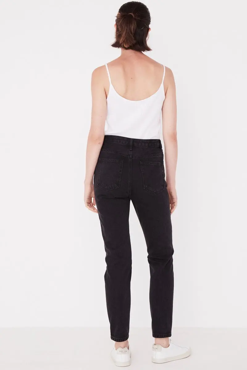 Assembly Label - High Waist Rigid Jean - Black 2