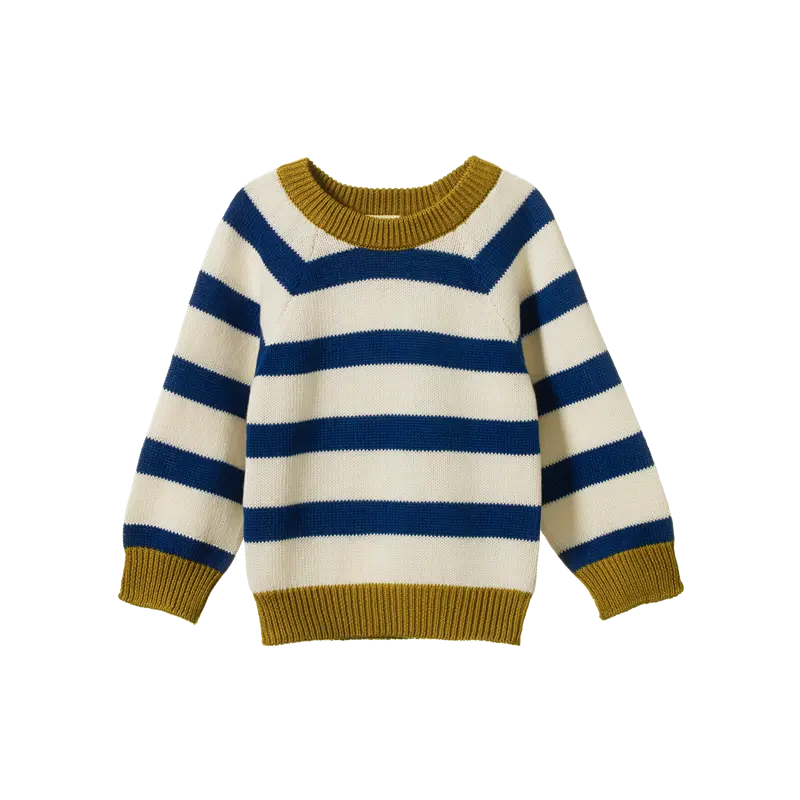 Nature Baby - Billy Jumper - Marine Blue Stripe 1