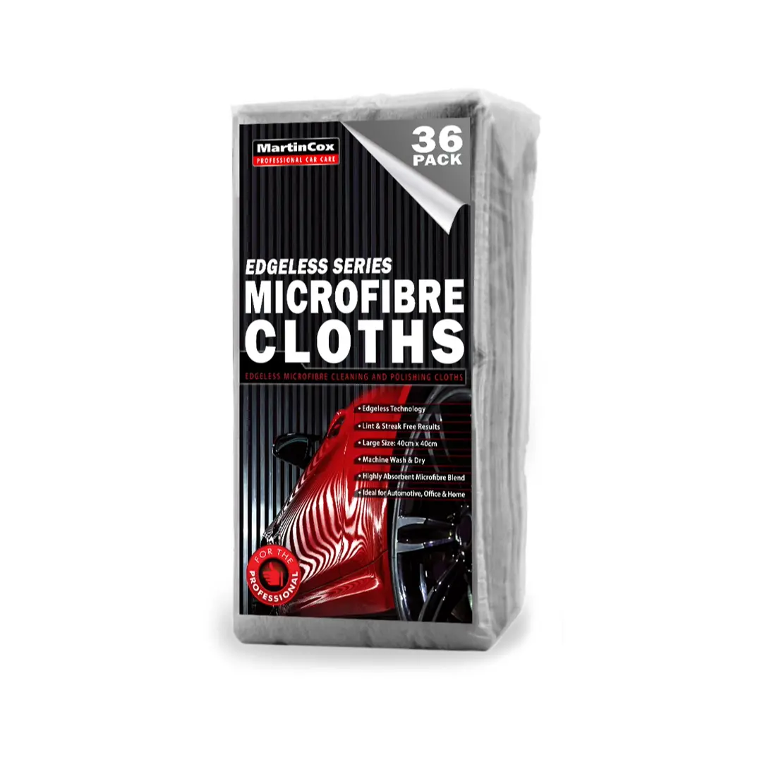 Martin Cox Edgeless Series Grey 40X40cm Microfibre Cloths (Pack Of 36) 1