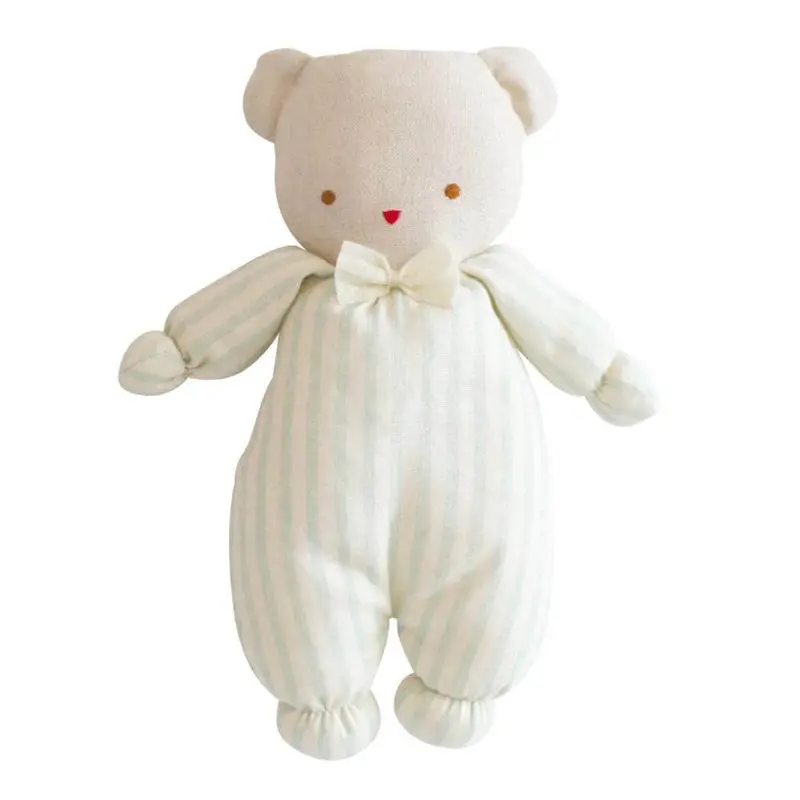 Alimrose - Baby Ted 25Cm - Sage Stripe 1