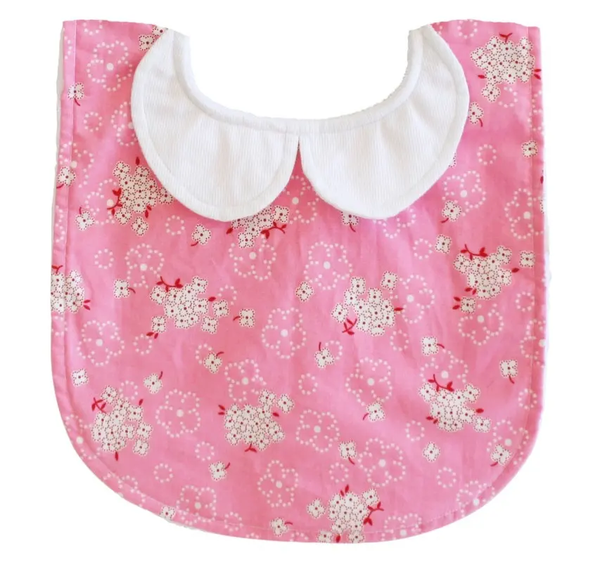 Alimrose - Peter Pan Collar Bib Pink Bouquet 1