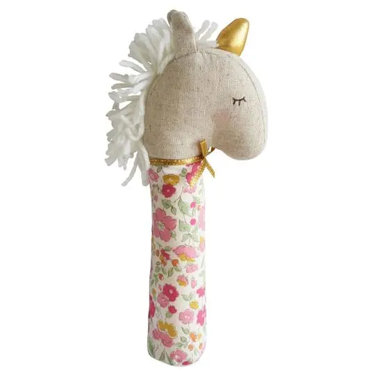 Alimrose - Yvette Unicorn Squeaker Rose Garden 1
