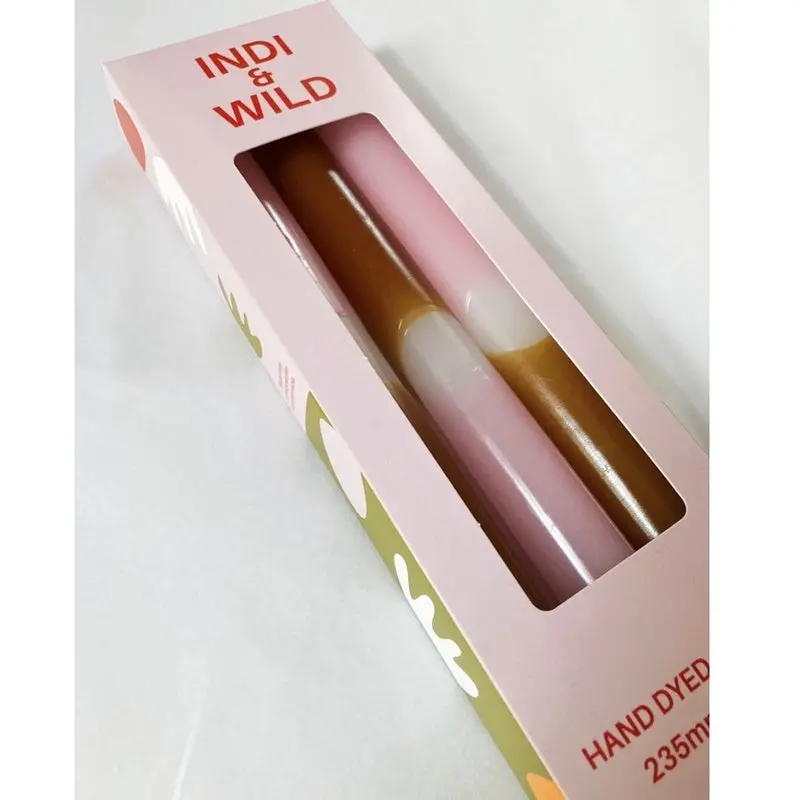 Indi & Wild - Candle - Amber & Pink 1
