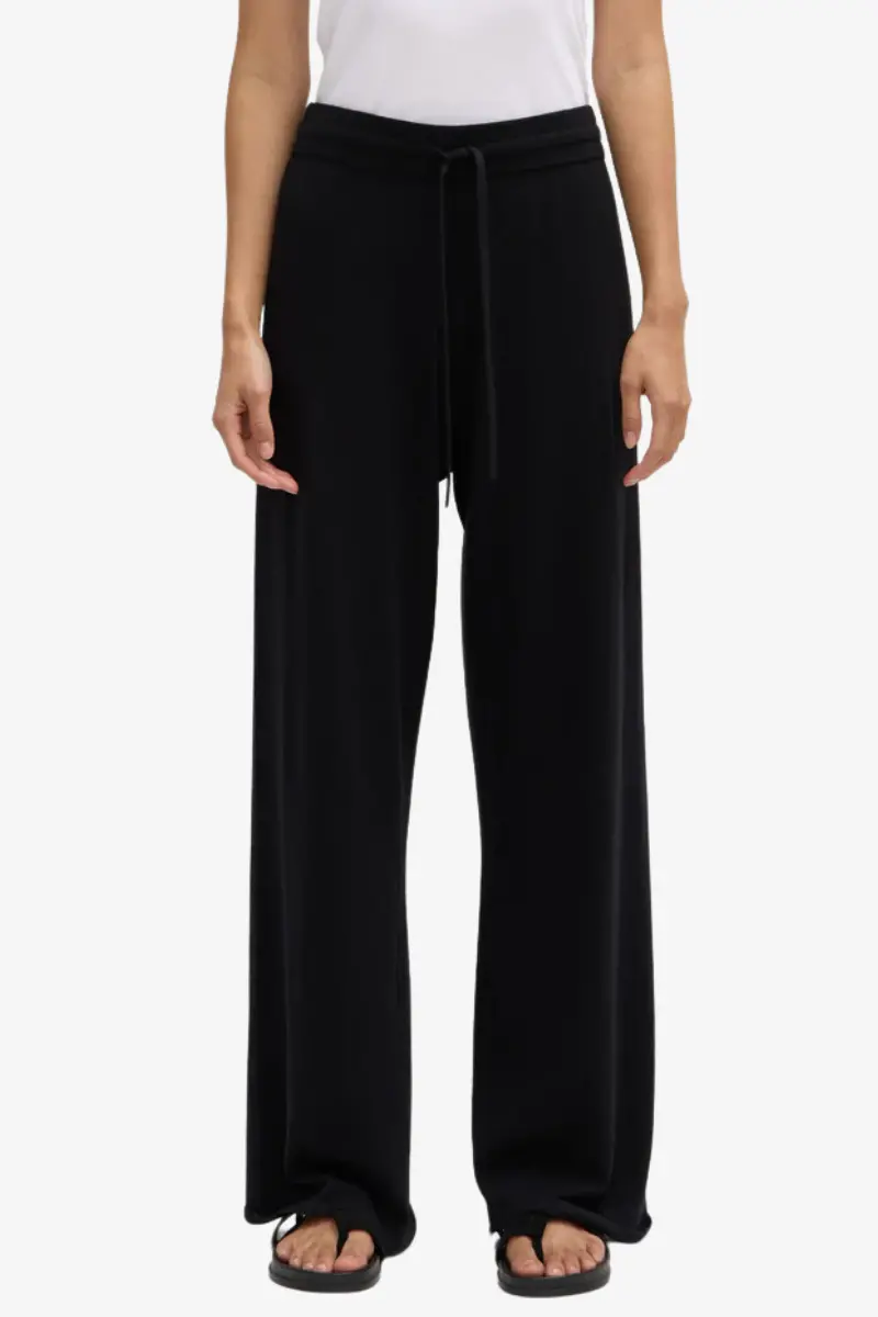 Assembly Label - Cotton Cashmere Lounge Pant - Black 1