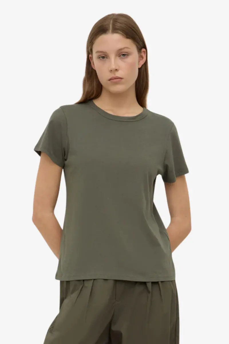 Assembly Label - Indi Short Sleeve Tee - Moss 1