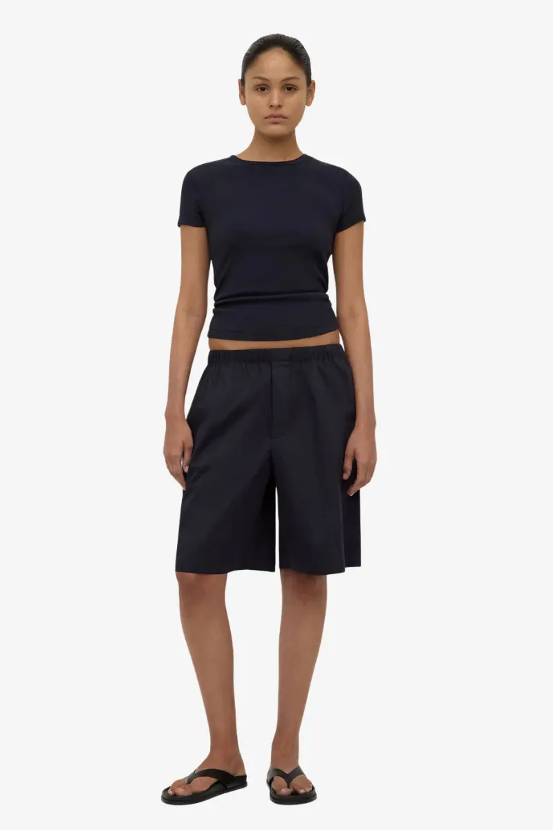 Assembly Label - Linley Rib Tee - True Navy 1