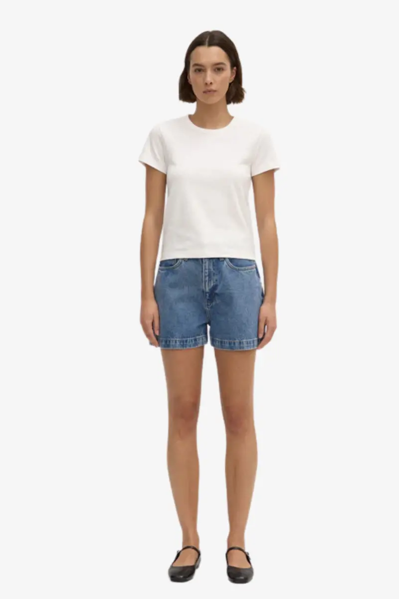 Assembly Label - Lyla Cap Sleeve Tee - Antique White 1