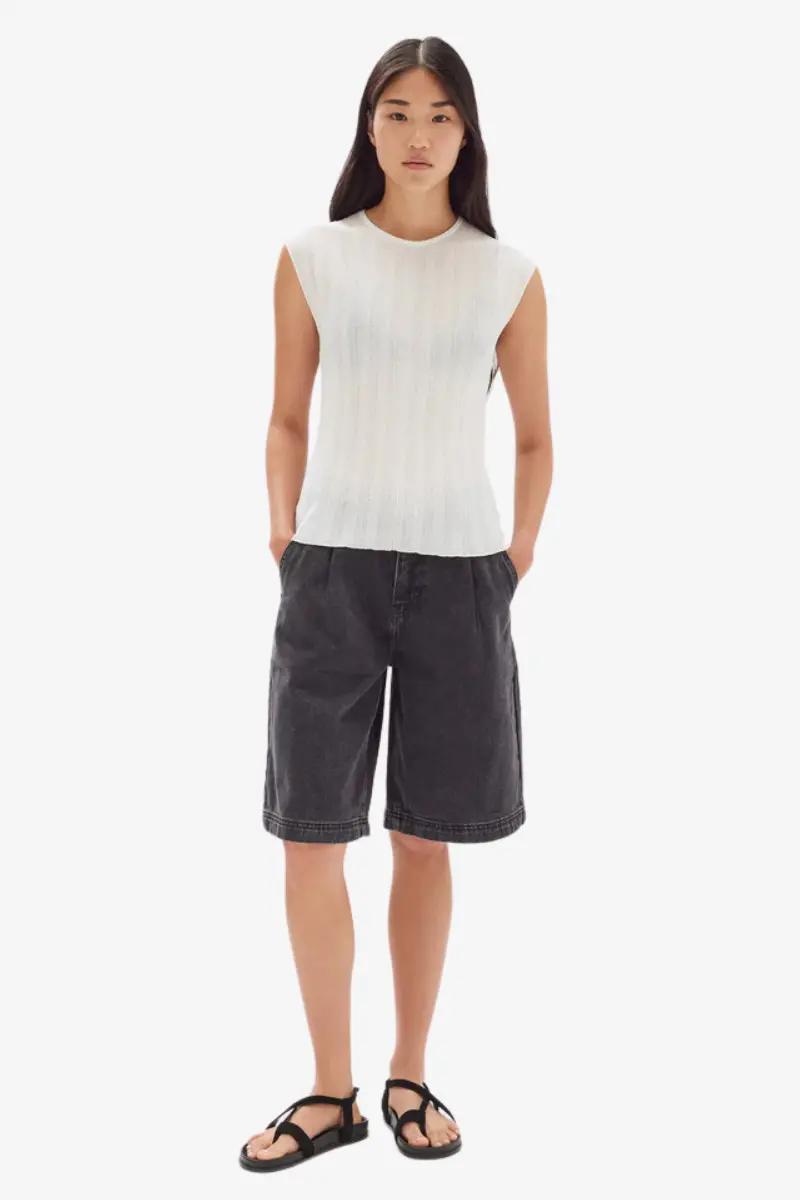 Assembly Label - Noa Knit Tank - White 1