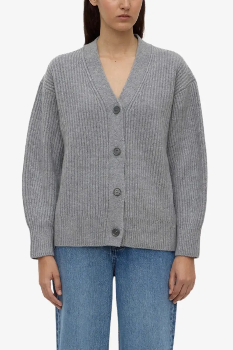 Assembly Label - Paloma Knit Cardigan - Grey Marle 1