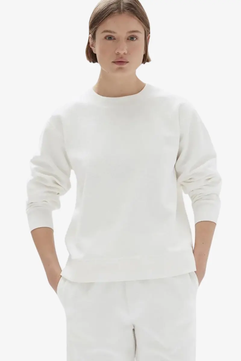 Assembly Label - Poppy Textured Crew - Antique White 1