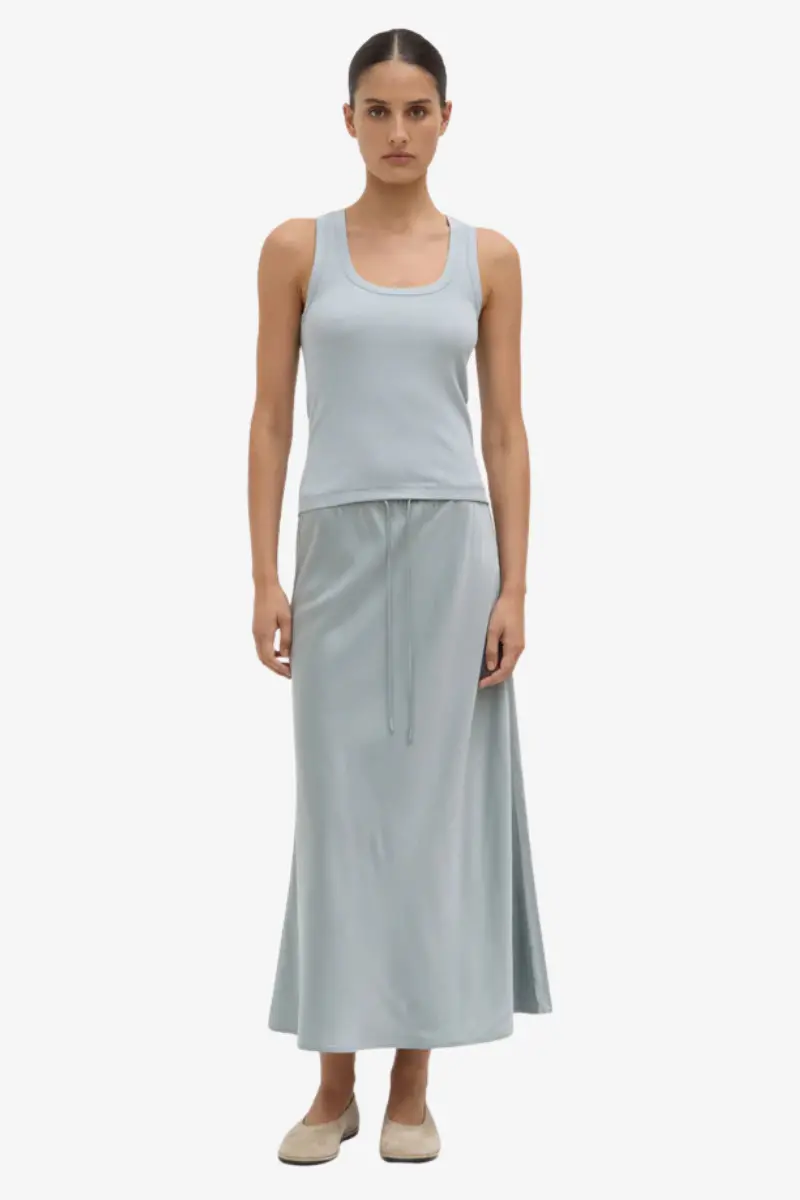 Assembly Label - Robyn Scoop Neck Rib Tank - Cloud 1