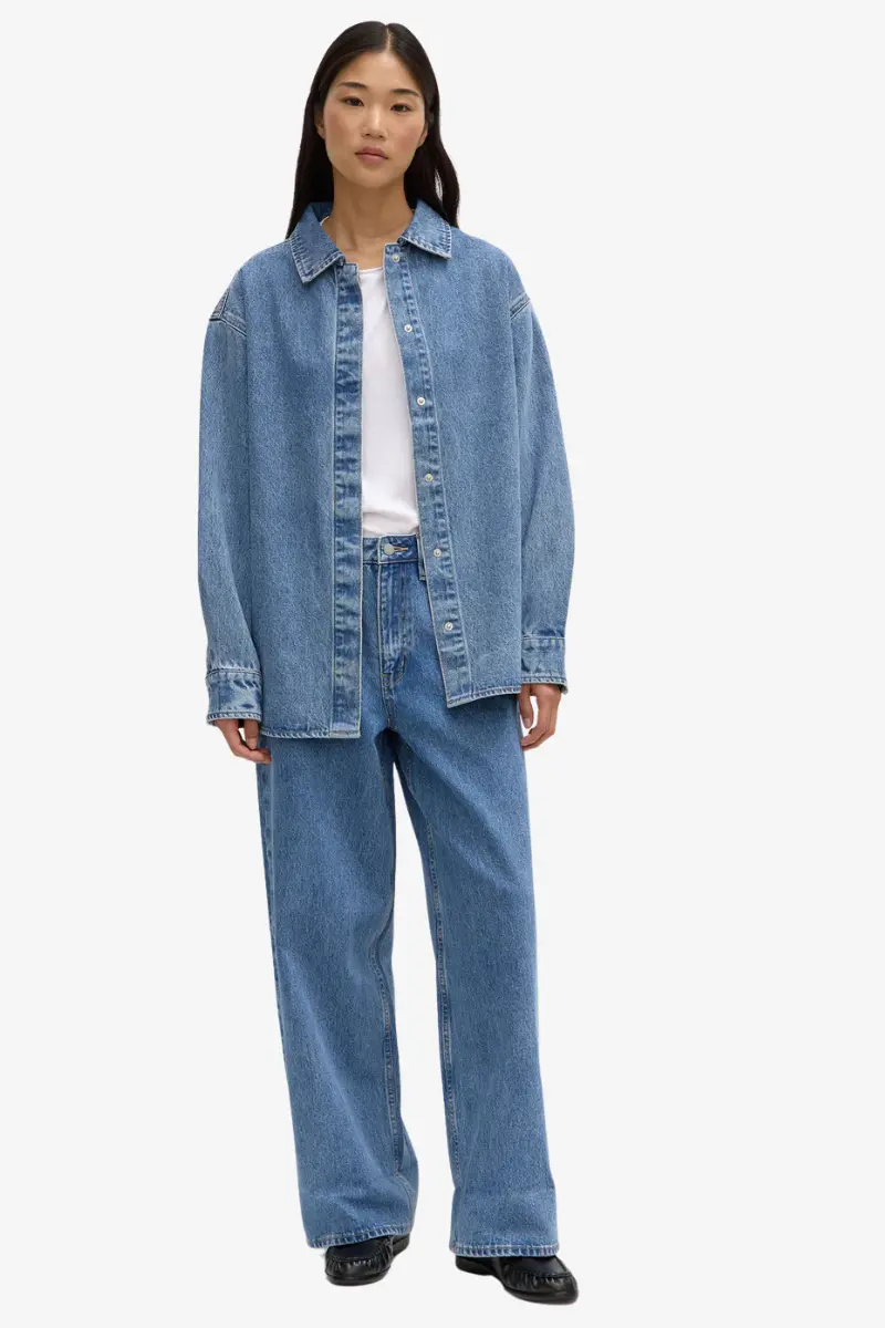 Assembly Label - Rylee Denim Overshirt - Indigo Fade 1