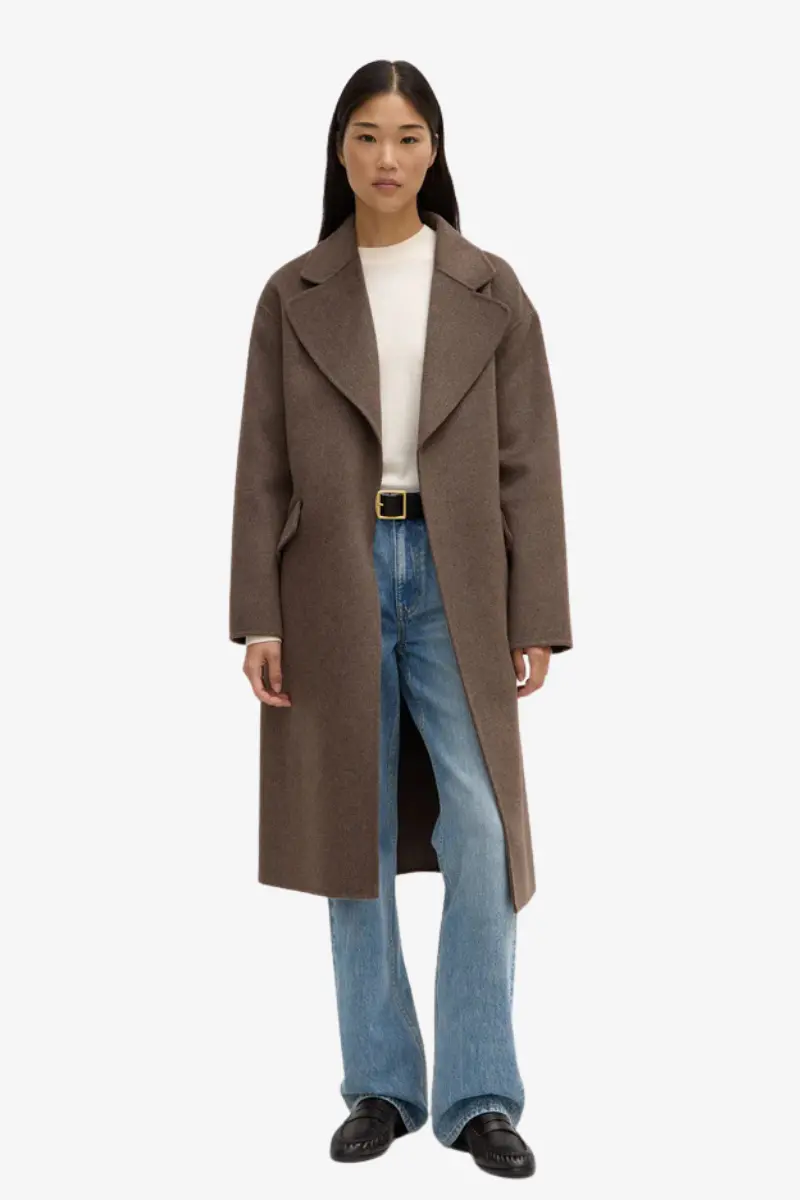 Assembly Label - Sadie Single Breasted Coat - Cocoa Marle 1