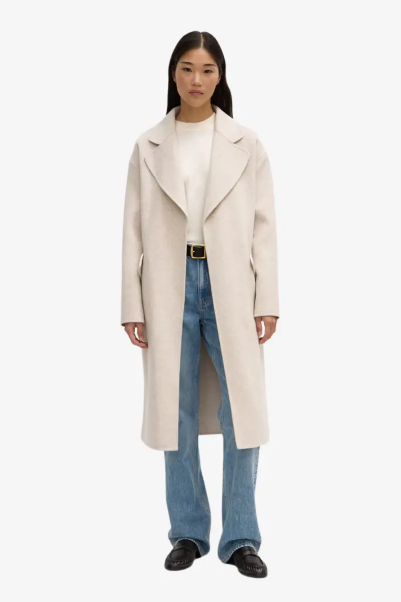 Assembly Label - Sadie Single Breasted Coat - Oat Marle 1