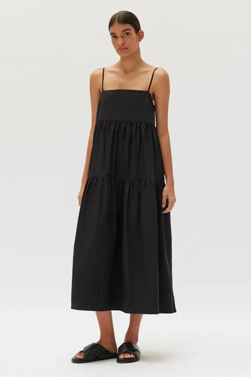 Assembly Label - Sandy Poplin Dress - Black 1