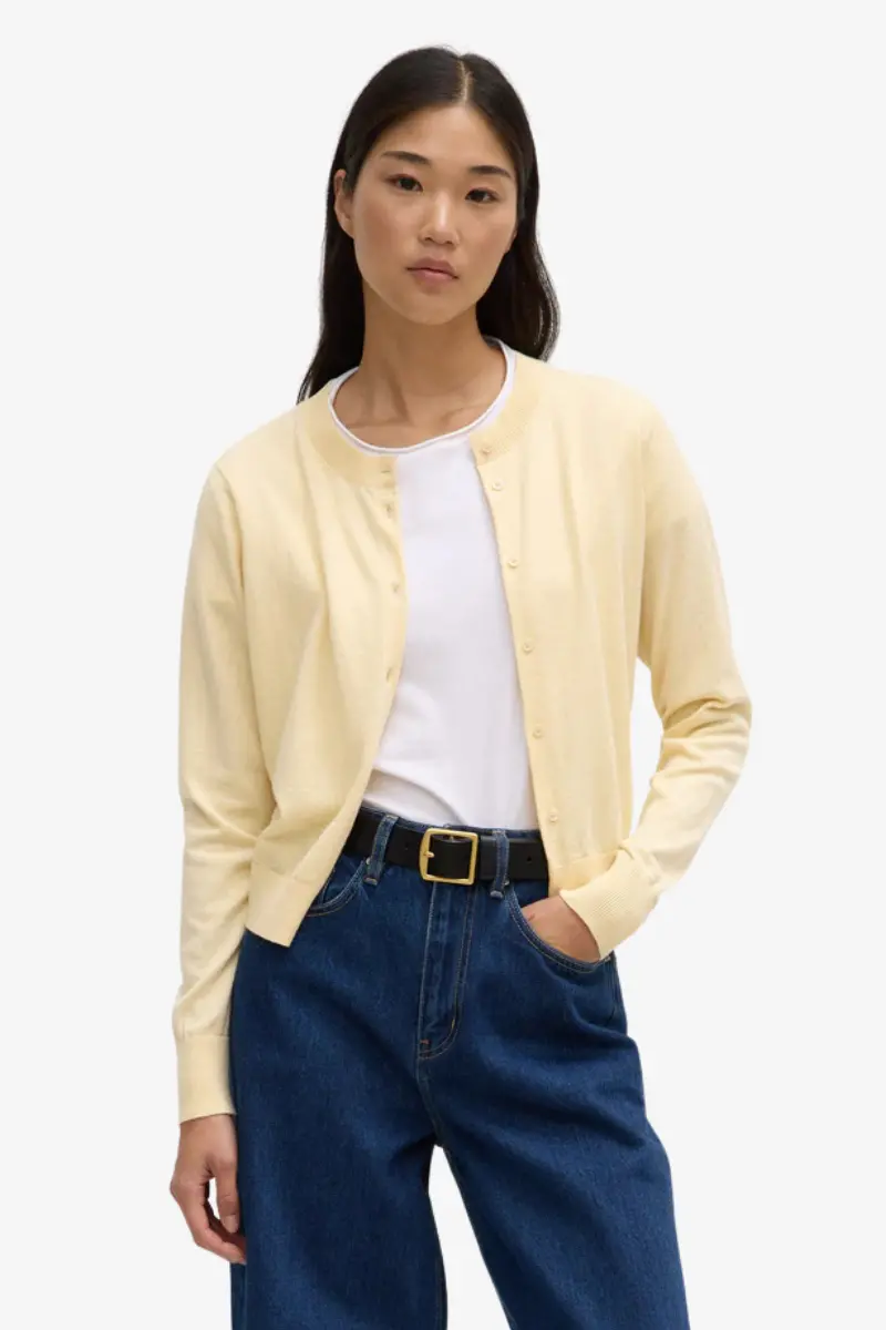 Assembly Label - Semra Cotton Cashmere Cardigan - Chamomile 1