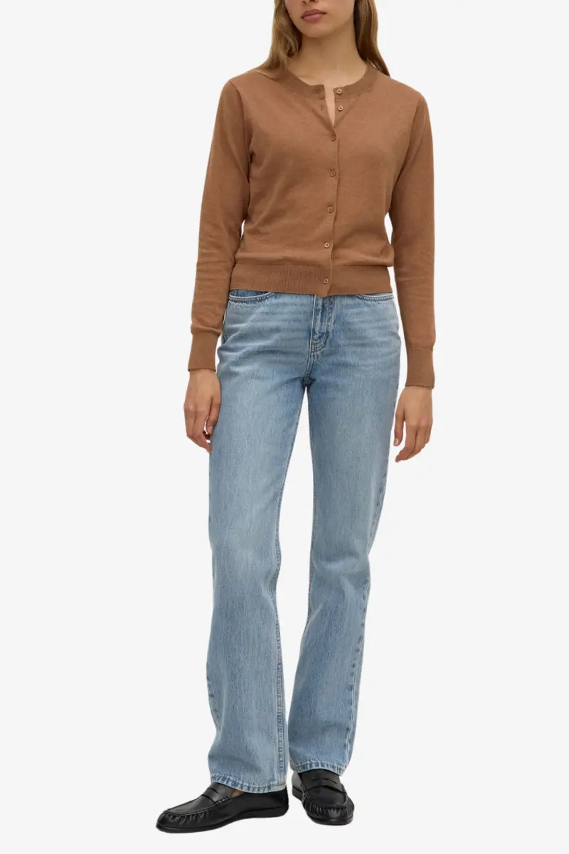 Assembly Label - Semra Cotton Cashmere Cardigan - Fawn 1